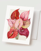 Anthuriums - Set of 10 Folding Cards