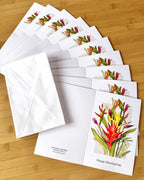Thanksgiving Blooms - Set of 10 Folding Cards
