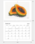 2027 Tropical Fruits Large Wall Calendar
