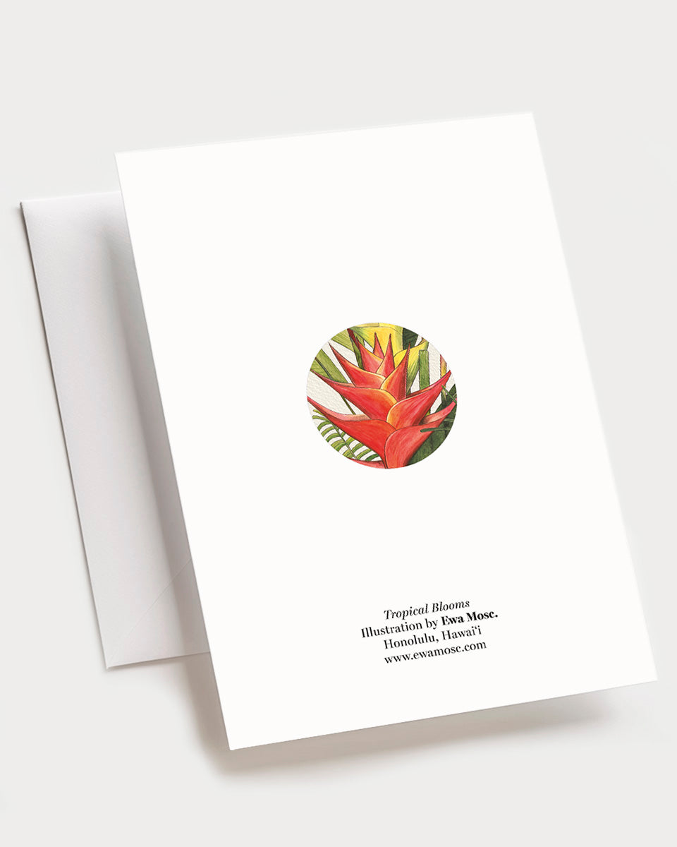 Tropical Blooms - Set of 10 Folding Cards