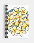 White Plumeria Notebook