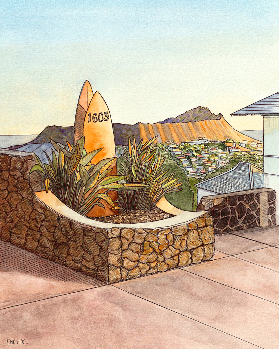 Diamond Head seen from Wilhelmina Rise